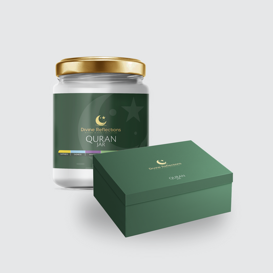 Beautifully designed Qur’an Jar for daily inspiration from the Holy Book.